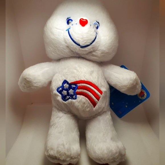 Care Bears “America Cares Bear” 2005 Nanco American Greetings Plush Stuffed Toy - Picture 1 of 9